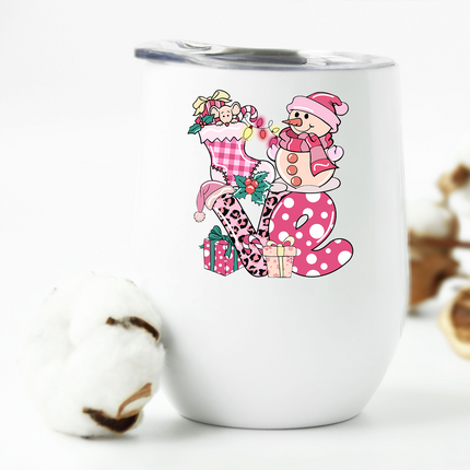 Love the Holidays Wine Tumbler