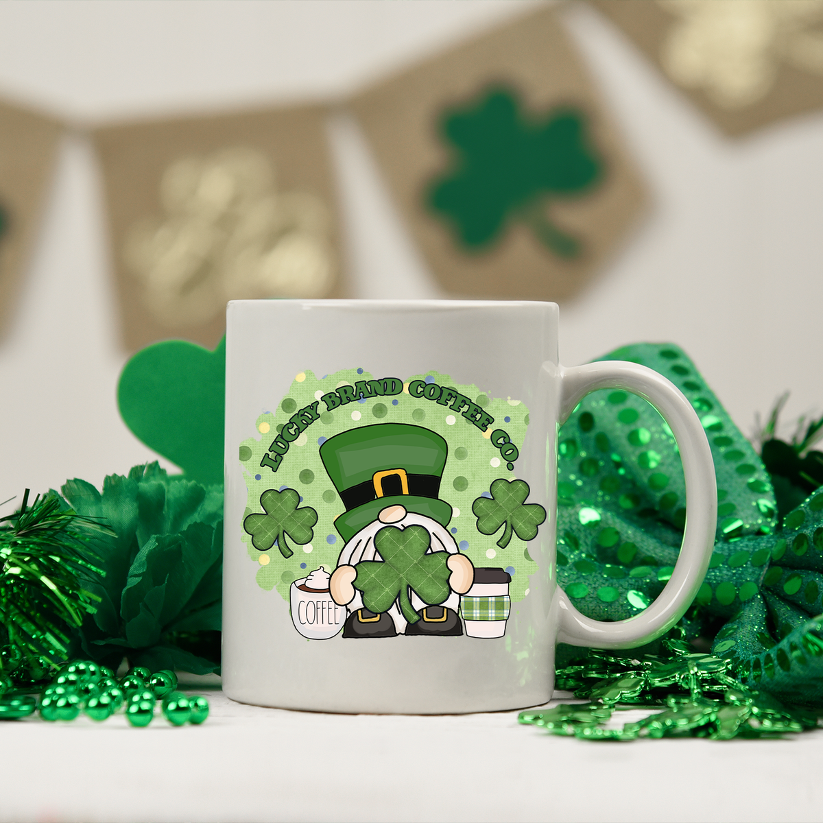 Lucky Brand Coffee Gnome 15oz Mug