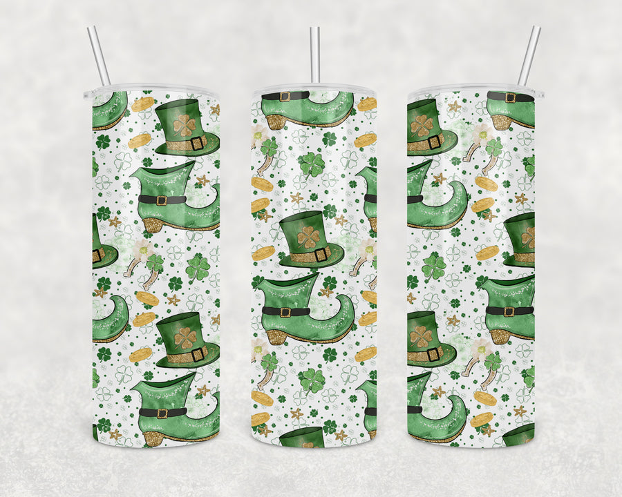 Lucky Leprechaun Boots 20oz Skinny Tumbler