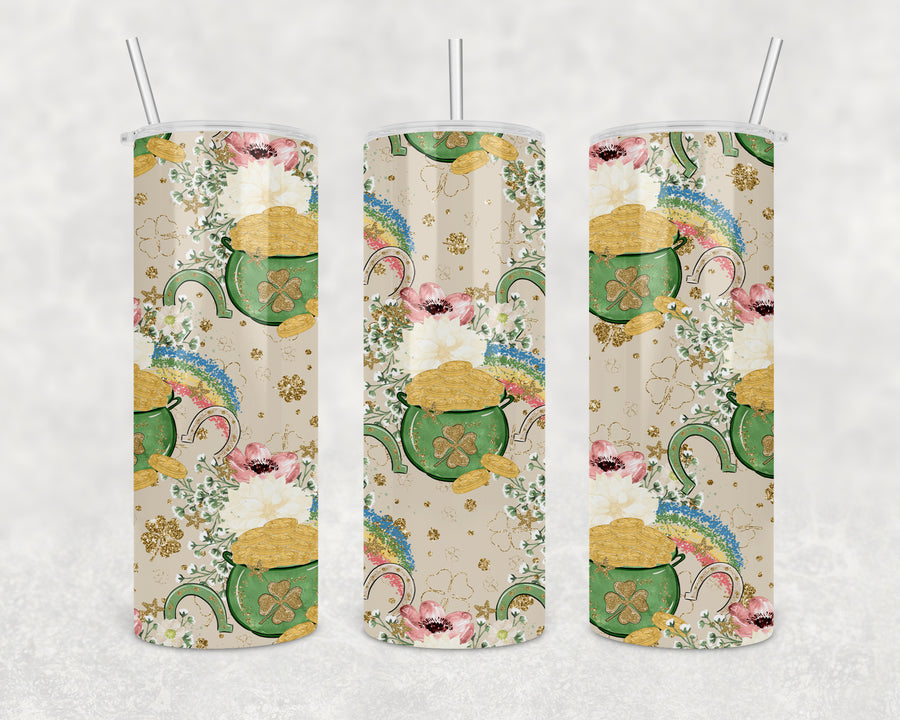 Lucky Pot of Gold 20oz Skinny Tumbler