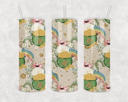 Lucky Pot of Gold 20oz Skinny Tumbler