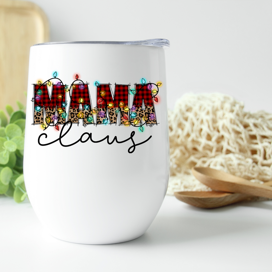 Mama Claus Wine Tumbler