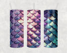 Mermaid Scales 20oz Skinny Tumbler