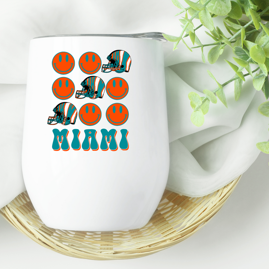 Miami Helmets Slot Machine Wine Tumbler