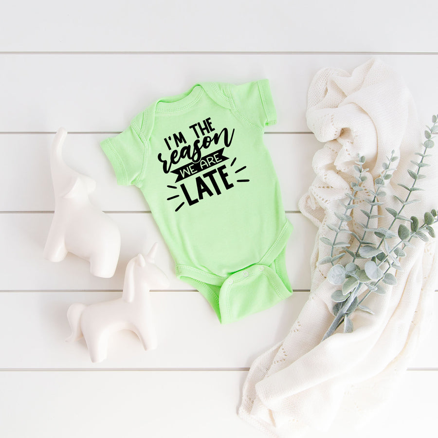 I'm The Reason We Are Late Onesie