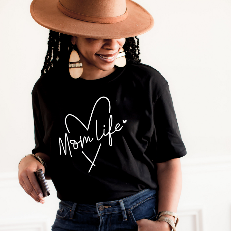 Mom Life Heart T-shirt