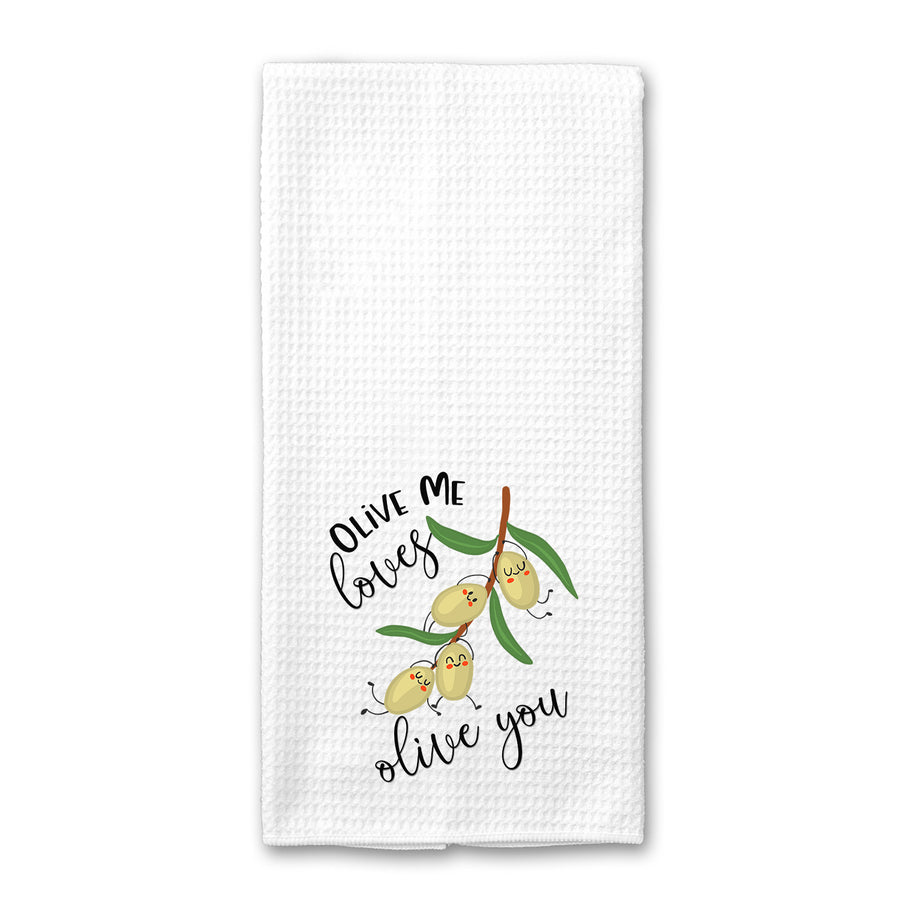 Olive You Kitchen Towel