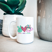 Peace Love Easter Gnome 15oz Mug
