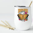 Retro Dreamer Butterfly Wine Tumbler