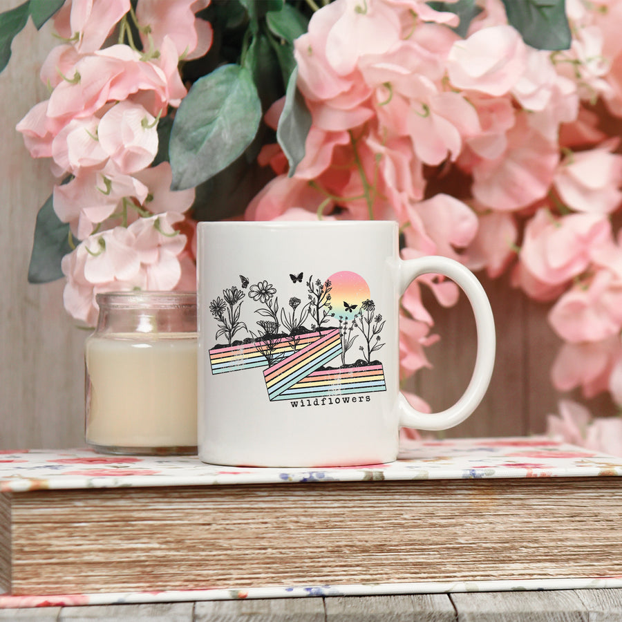Retro Wildflowers 15oz Mug