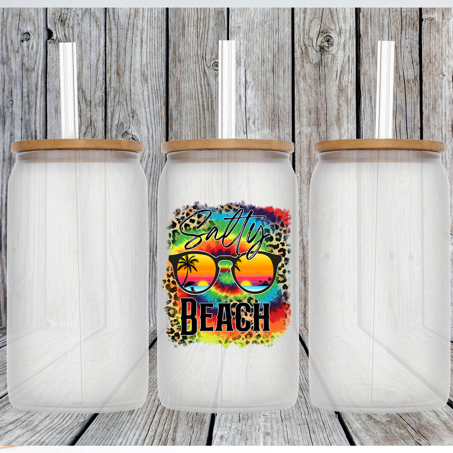 Salty Beach Glass Can Tumbler