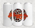 Bengals Leopard Circle Skinny Can Cooler