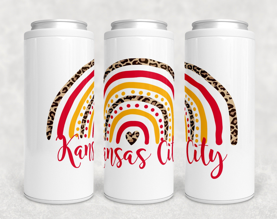 Kansas City Rainbow Skinny Can Cooler