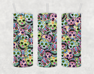 Sugar Skull 20oz Skinny Tumbler