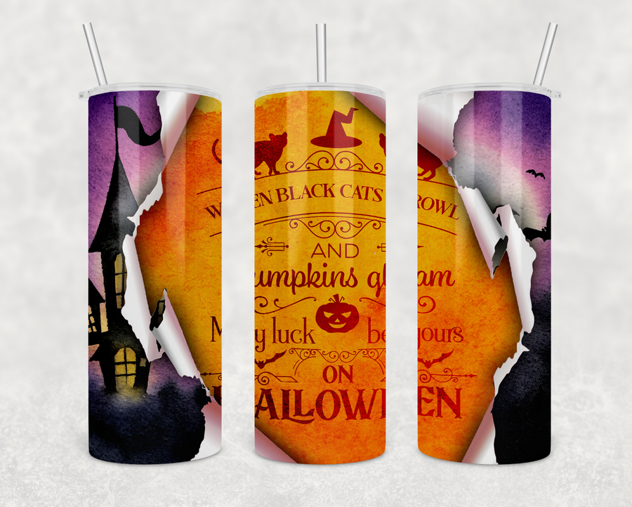 Halloween Wishes 20oz Skinny Tumbler