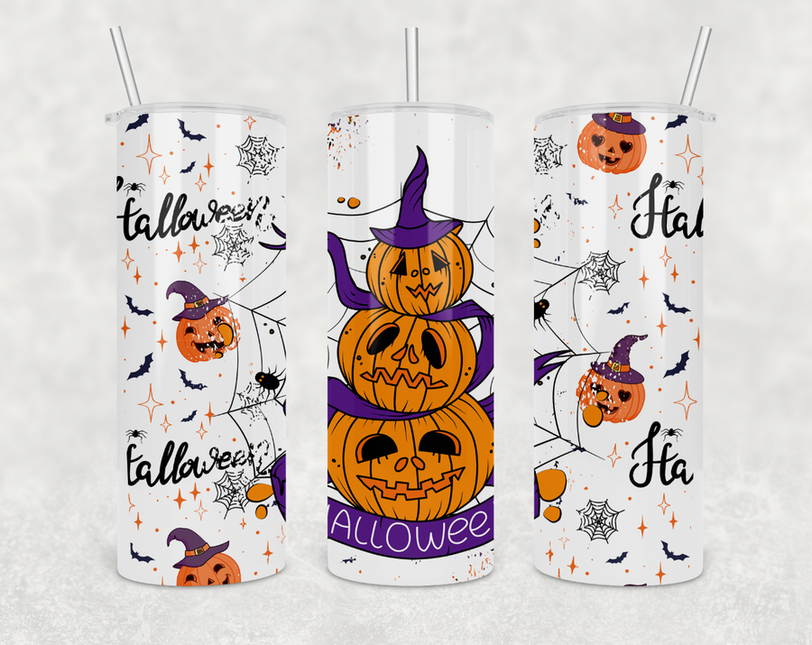 Stacked Pumpkins 20oz Skinny Tumbler
