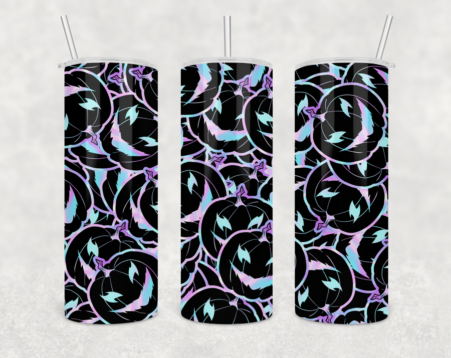Neon Pumpkin 20oz Skinny Tumbler