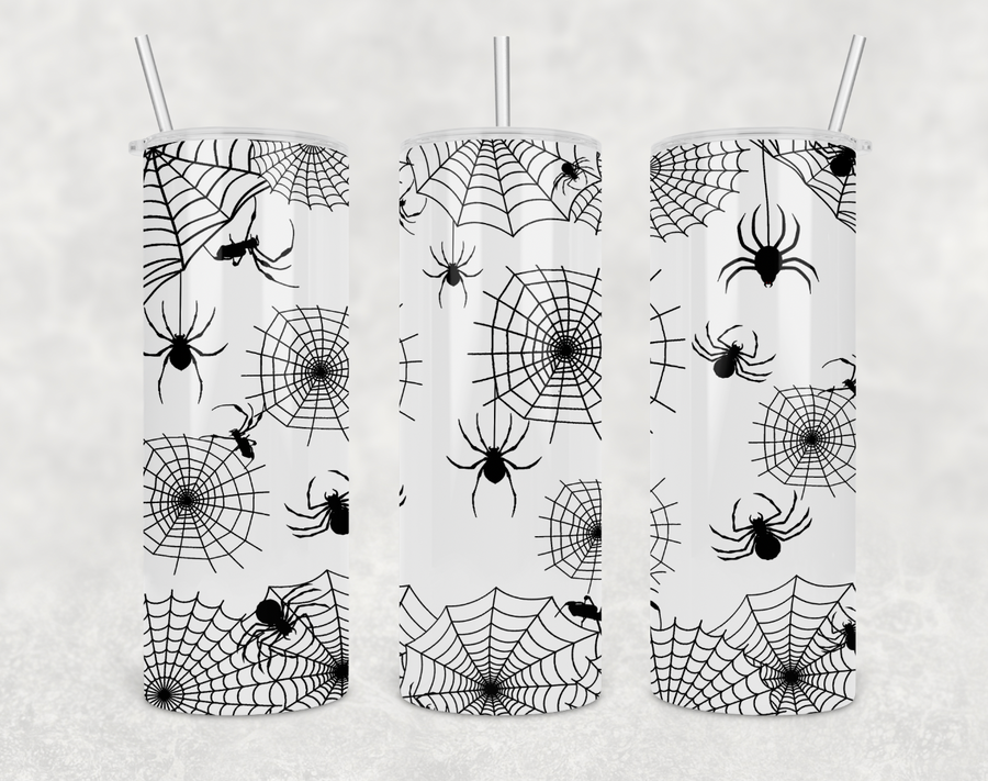 Scary Spider Vibes 20oz Skinny Tumbler