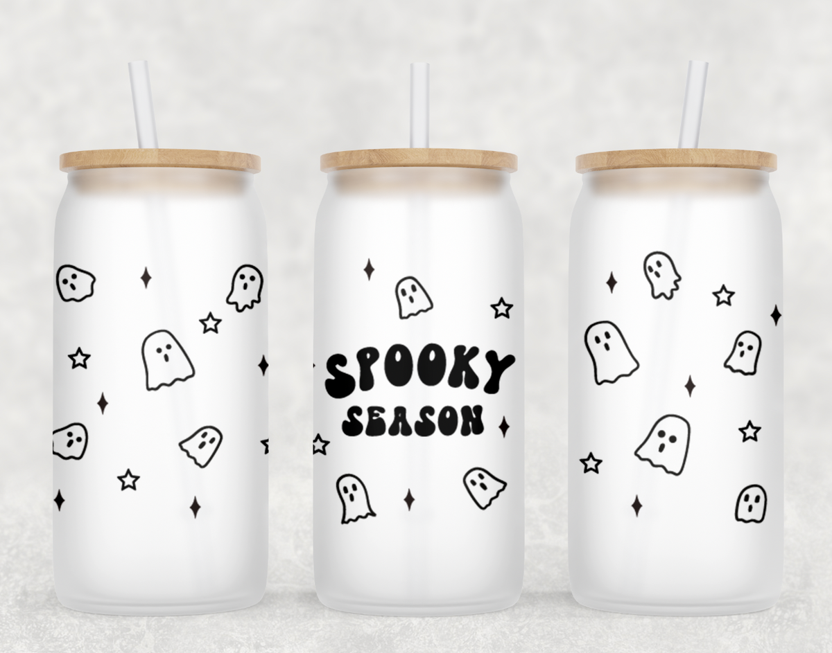 Spooky Season Glass Can Tumbler