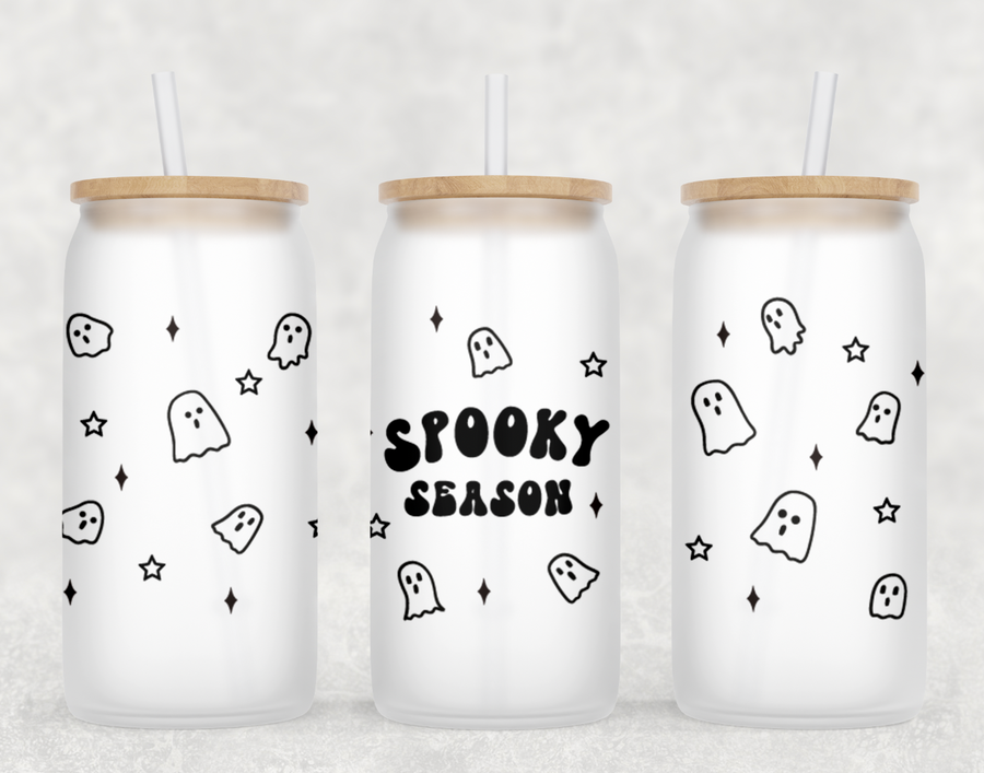 Spooky Season Glass Can Tumbler