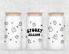 Spooky Season Glass Can Tumbler