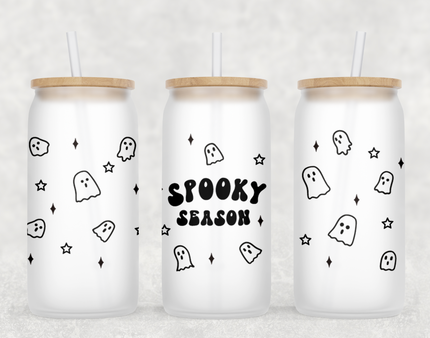 Spooky Season Glass Can Tumbler