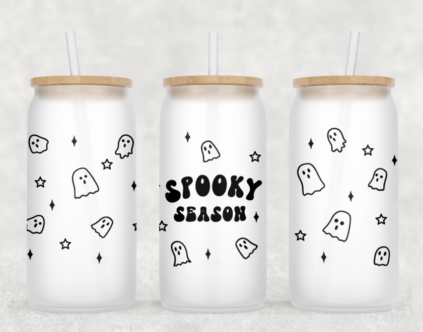 Spooky Season Glass Can Tumbler