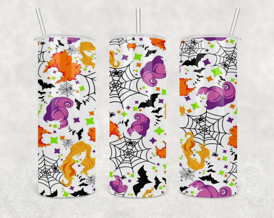 Spiderwebs and Hocus Pocus 20oz Skinny Tumbler