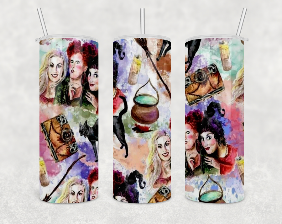 Watercolor Sanderson Sisters 20oz Skinny Tumbler