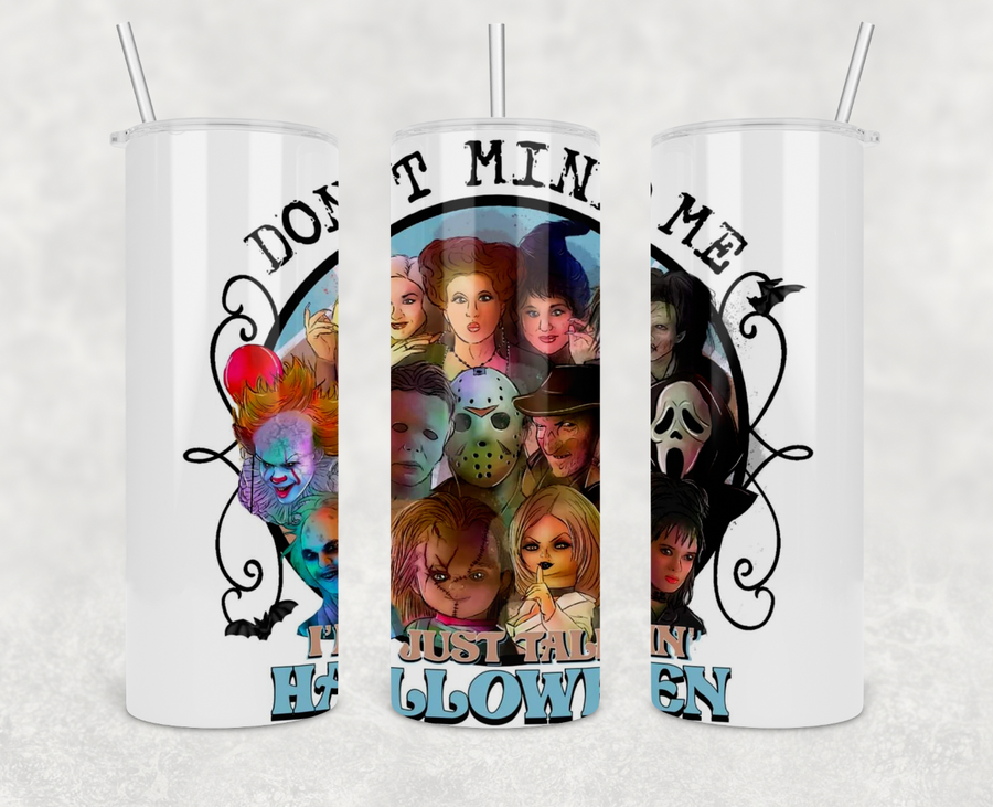 Just Talking Halloween 20oz Skinny Tumbler