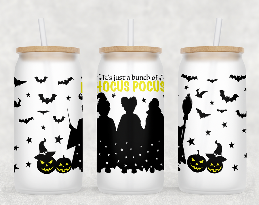 It's Just a Bunch of Hocus Pocus Glass Can Tumbler