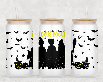 It's Just a Bunch of Hocus Pocus Glass Can Tumbler
