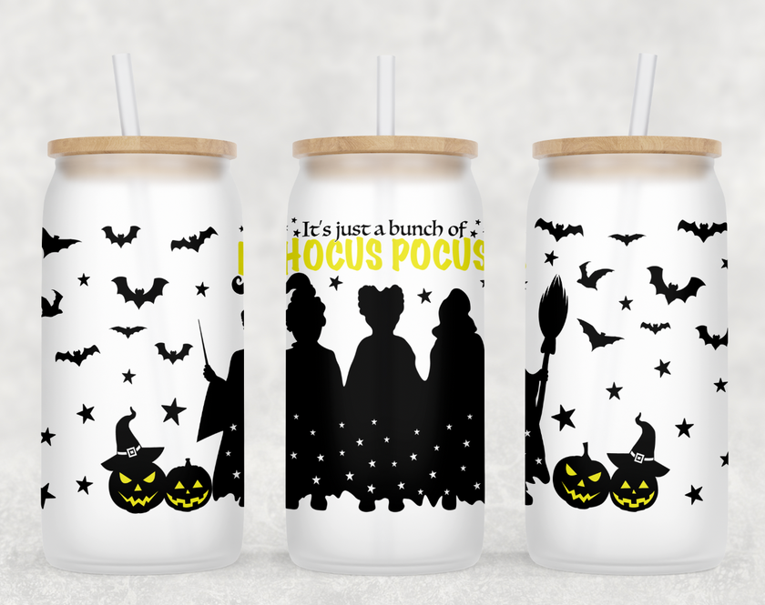 It's Just a Bunch of Hocus Pocus Glass Can Tumbler