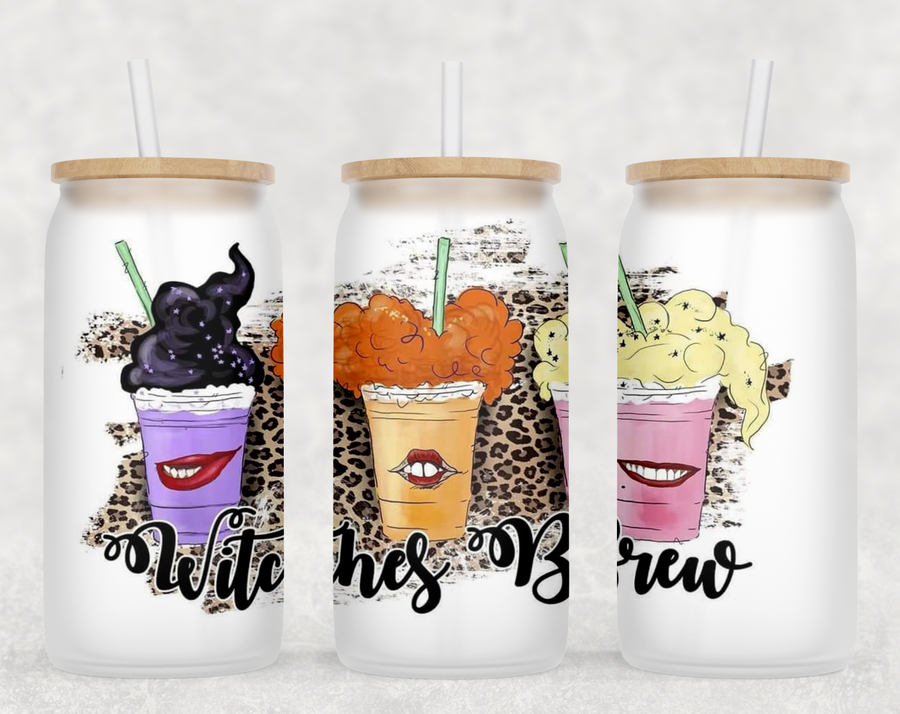 Witches Brew Glass Can Tumbler