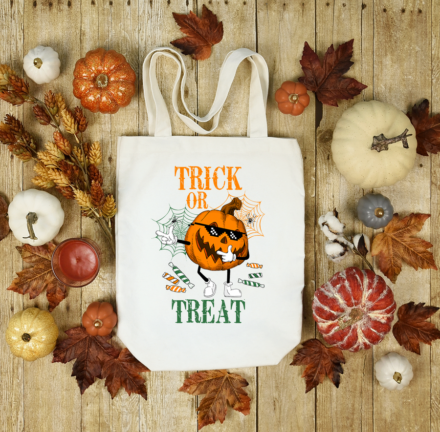Vintage Trick or Treat Tote Bag