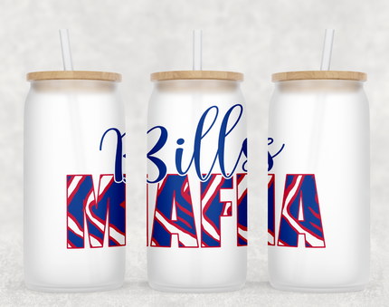 Bills Mafia Glass Can Tumbler