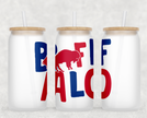 Retro Buffalo Glass Can Tumbler