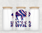 Let's Go Buffalo Glass Can Tumbler
