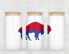 Buffalo Skyline Glass Can Tumbler