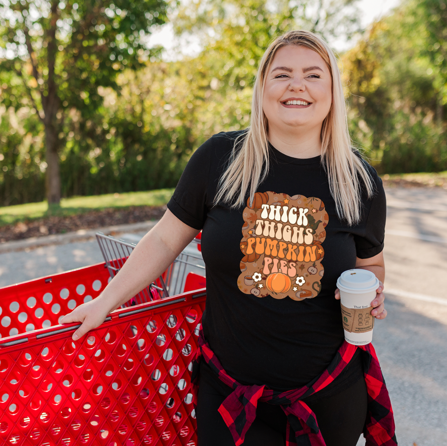 Thick Thighs Pumpkin Pies Unisex T-shirt