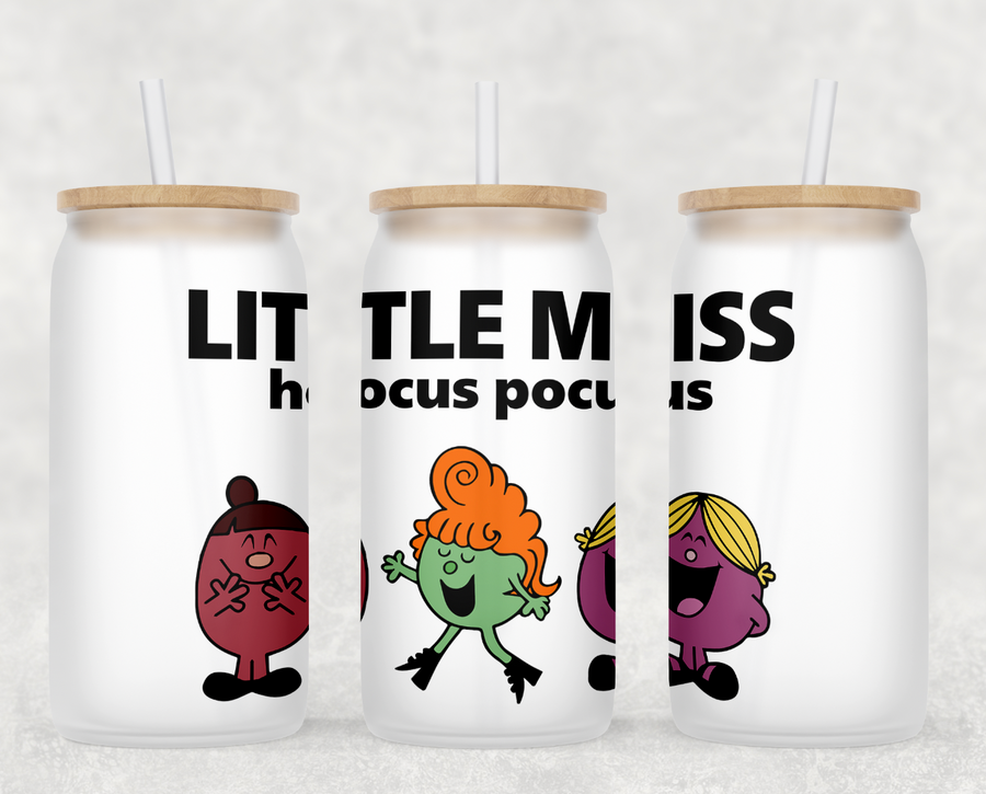 Little Miss Hocus Pocus Glass Can Tumbler