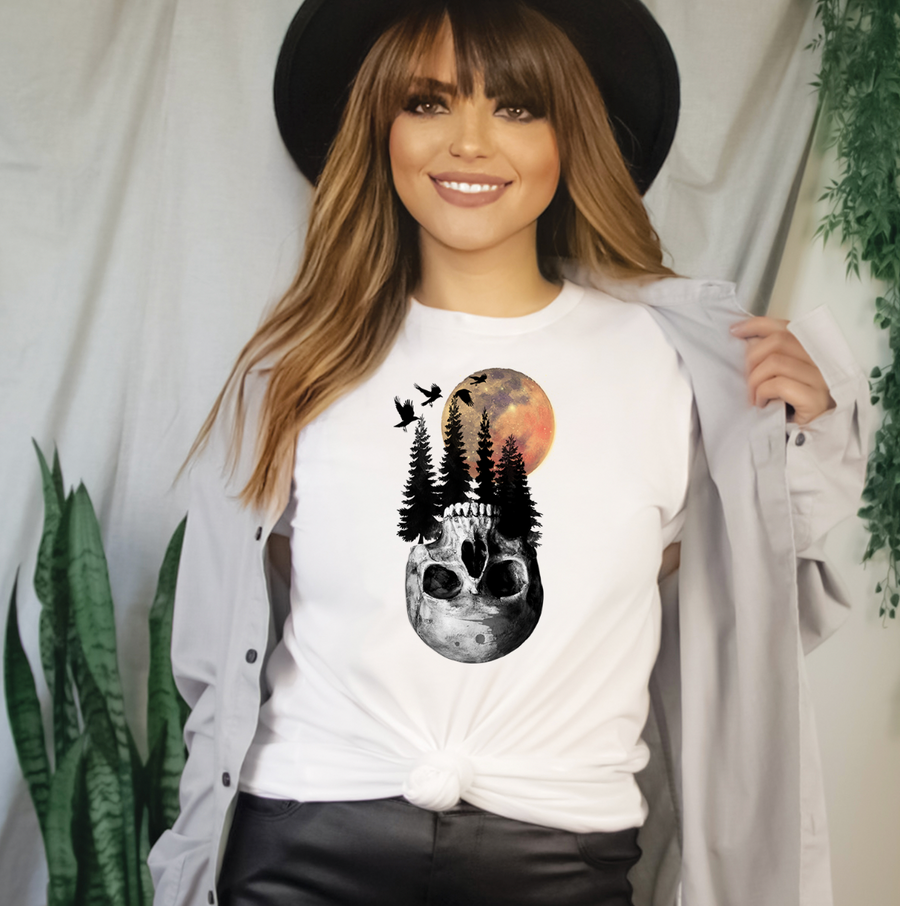 Halloween Night Skull Unisex T-shirt