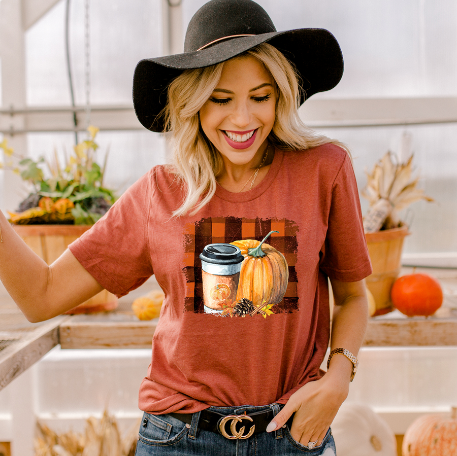 Fall Plaid T-shirt
