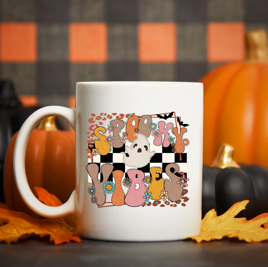 Retro Spooky Vibes 15oz Mug