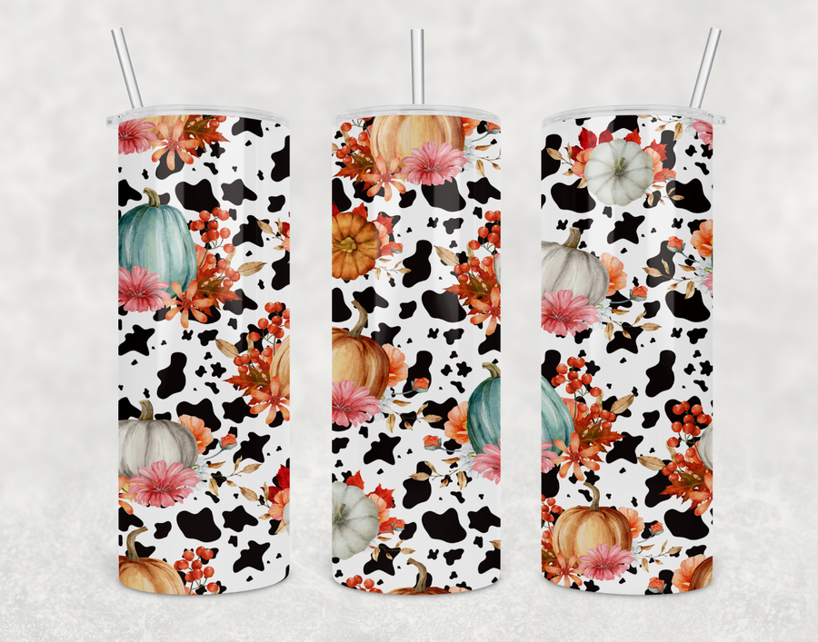 Cows and Pumpkins 20 oz Skinny Tumbler