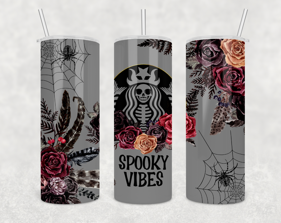 Spooky Vibes 20 oz Skinny Tumbler