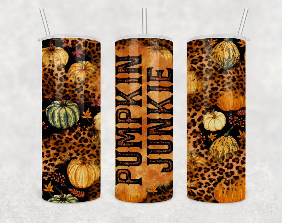 Pumpkin Junkie 20 oz Skinny Tumbler
