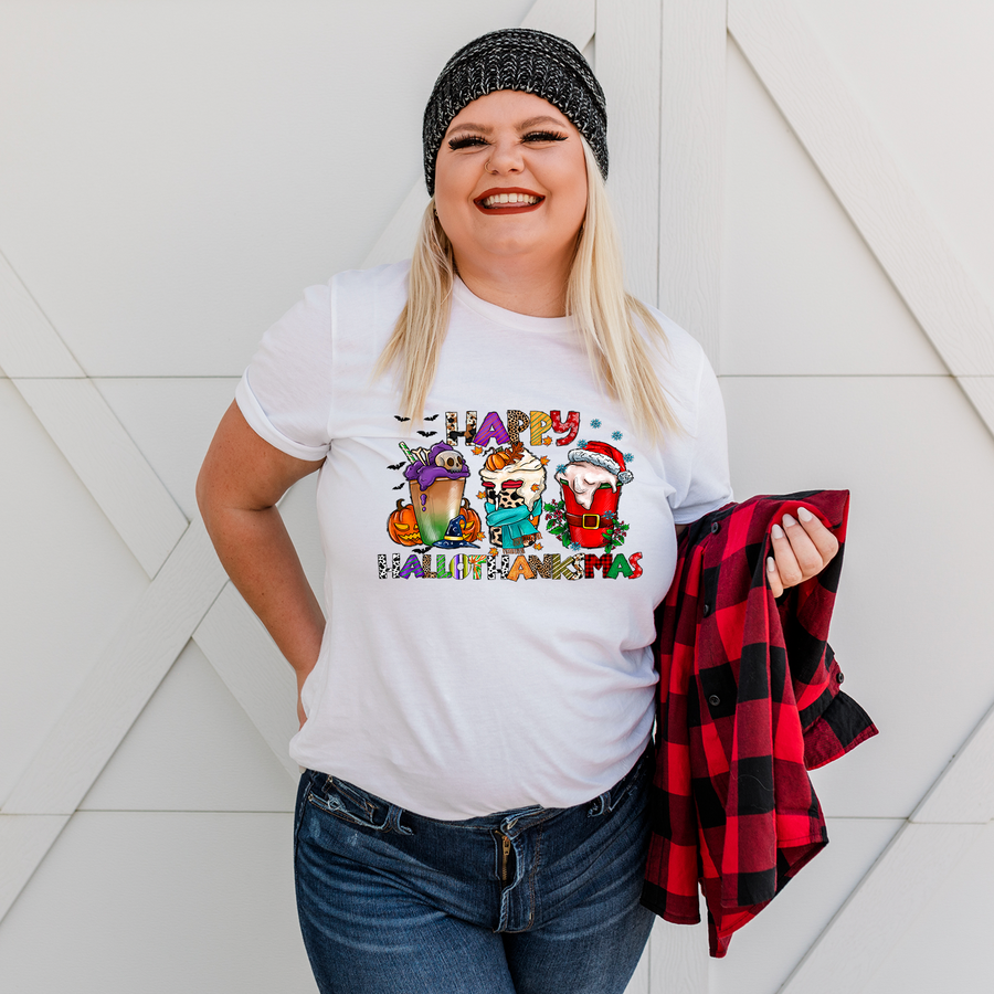 Happy Hallothankmas Unisex T-shirt