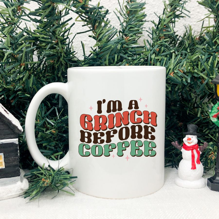 Grinch Before Coffee 15oz Mug