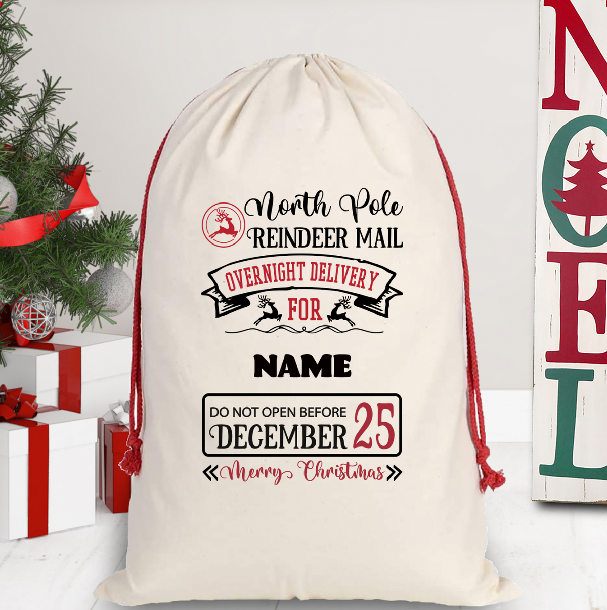Overnight Delivery Santa Sack